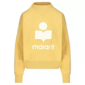 [이자벨마랑][명품] 이자벨마랑 25FW MOBY 벨벳 로고 맨투맨 썬라이트 SW0003FA A1M07E