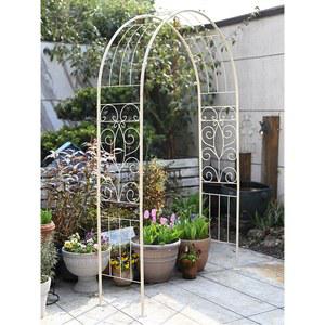 정원아치 철제 넝쿨 장미 지지대 오벨리스크 전원주택 아이보리(매립형)