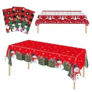 파티 일회용 테이블 보 1p 식탁보 연말 크리스마스 캠핑 소품 가정 실내 실외 피크닉 겨울