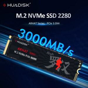 HUADISK 노트북 데스크탑 PC용 내부 솔리드 스테이트 디스크, M2 SSD NVMe, 128GB, 256GB, 512GB, 1TB, 2TB SSD, M.2 2280, PCIe 3.0, TLC