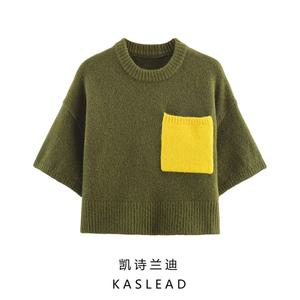 가을 반팔 라운드 니트 5536187050