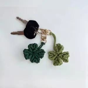 [콩심팥심]마크라메 네잎클로버 키링 열쇠고리 만들기 DIY 키트 키링diy