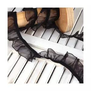 해피베어스 클라라 오간자 고무줄 레이스 테이프 25mm