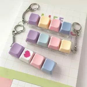 /커버풀 키보드키링 키캡키링 기계식 청축 딸깍이 열쇠고리