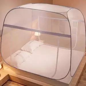 [알티피아]넓고 쾌적한 사각형 바닥일체형 120X200 원터치모기장 벙커모기장