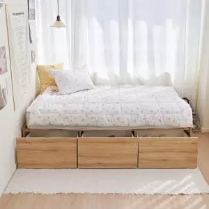 보루네오 빅수납 무헤드 침대 SS-매트리스 제외