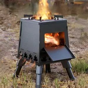 무연통화목난로 장작 숯불 그릴 캠핑용 불멍 화로대 캠핑