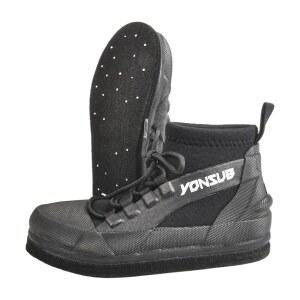 [MORGEN SKY] 웨이딩 슈즈 피싱 부츠 낚시 펠트 스파이크 이소화 신발끈 포함 미끄럼 방지 발수성 갯바위 계류암장 아웃도어 위장 무늬 그린 YZ033