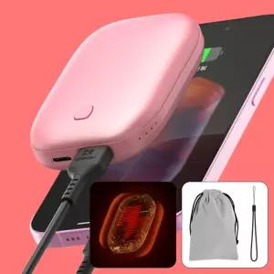 충전용 손날로 휴대용 충전식 전기 손난로 전자 핫팩 보조배터리 5200mah