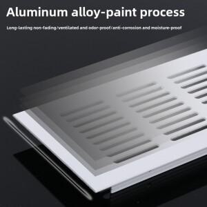 너비 100/150/200mm 환기 그릴 알루미늄 통기성 메쉬 길이 캐비닛 구멍 커버 하드웨어