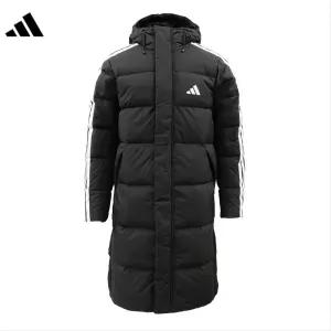 아디다스 3S 덕다운 롱패딩 벤치코트 새벽운동 돕바 방한복 오리털패딩