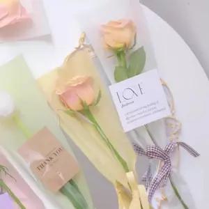 꽃포장지 한송이 선물 축하 비닐 예쁜 50m/포장지/꽃다발/꽃포장/고급/꽃한송이/OPP/개별/포장/광택/기념일