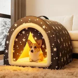 대형견 겨울 하우스 실외 난방 견사 방한 방수 보온 텐트 캠핑 대형견집