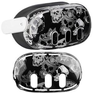 메타 퀘스트 3용 하드 쉘 프로텍터 케이스 커버, 오큘러스 VR 헤드셋 프로텍터, 액세서리(블랙)