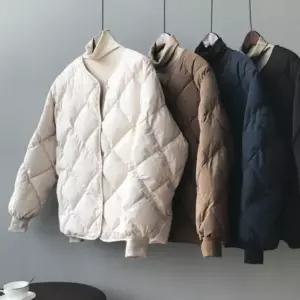 에인유 여성 겨울 깔깔이 누빔 점퍼 방한 경량패딩