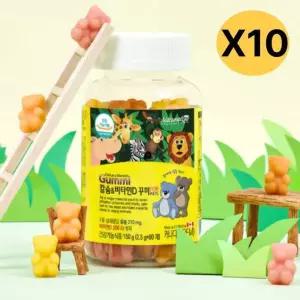 네추럴라이즈 칼슘 비타민D 꾸미 어린이 60구미 X10