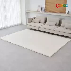 [카라즈] 논슬립 한판 폴더매트 200x280x4cm 연베이지