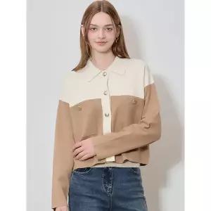 [리스트]패치 포켓 배색 가디건 택가격 198000원 _P411026128