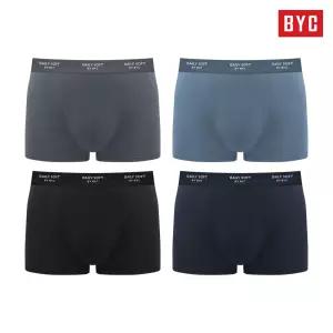 BYC 프리미엄 모달 드로즈 4종 세트 부드러운 남자 팬티