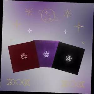타로카드 보관함 벨벳 파우치 점술 리딩 소품 스프레드 천 신비 도구 세트