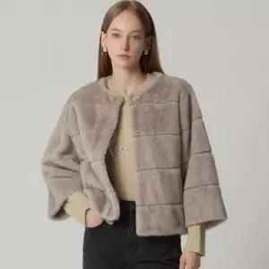 [GS특가][르오트(LeOT)] 벨루아 에코밍크 머플러 세트 자켓 -사이즈 55~77다양