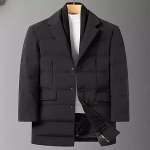 남자 패딩코트 다운 하프 아우터 정장