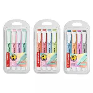 스타빌로 스윙쿨 형광펜 파스텔 4색 세트 필기구 부드러운필기감