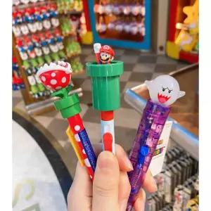 [정품] USJ 유니버셜스튜디오 닌텐도월드 슈퍼마리오 캐릭터 피규어 액션 볼펜 캐릭터볼팬 마리오 부끄부끄