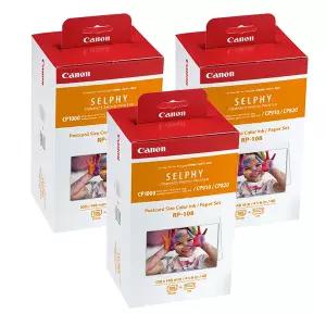 캐논셀피 RP-108 * 3개 (324매) 포토프린터 용지 CP1500 CP1300 CP1200 CP1000