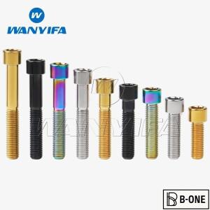 Wanyifa 티타늄 M7x20-50mm 볼트 원통형 기둥 모양 헤드 나사, 6AL-4V, 5 등급