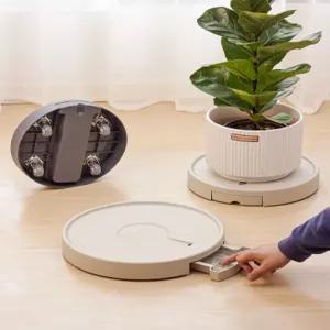 화분 받침대 바퀴 원형 이동식 롤러 트레이 물받이