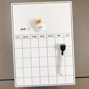 냉장고 화이트 보드 달력 칠판 무지 냉장고 자석 메모 시트 부착 벽걸이 다용도 메모판 부착식 현관 주방