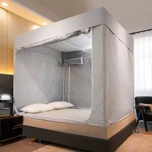 실내 난방수면돔 두꺼운보온텐트 방한 겨울 암막 누빔