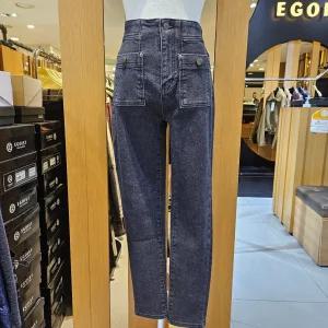 포켓패치허리밴딩기모슬림스키니데님팬츠/EQ4DP060_BP
