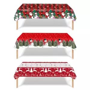 (이거찜) 일회성 카페 학교 행사용 크리스마스 테이블 커버 식탁보 데코 6인용 8인용 10인