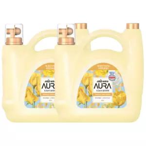 샤프란 아우라 섬유유연제 미드나잇골드 용기 5.5L x 2개 드럼겸용