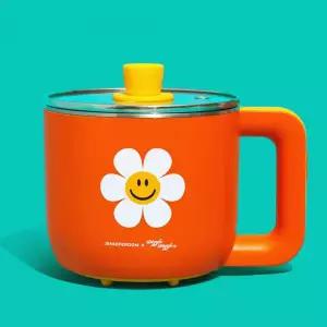 위글위글X퍼룸 멀티쿠커 전기냄비 전골냄비 미니 1인용 라면포트 336018