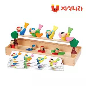 자석나라 원목자석교구 행복한 새들