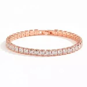 [하프클럽/]테니스팔찌 남여공용 S925 지르코니아 팔찌 로즈골드 모던