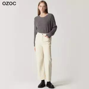 오조크 뒷밴딩 부츠컷 속기모 팬츠
