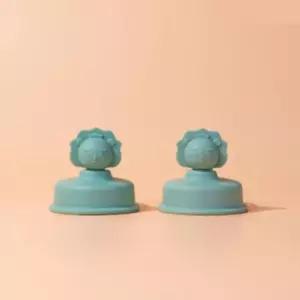 베베락 유아 빨대컵 원터치 호환용 토퍼 딥그린 2개