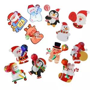 (150매)CP 크리스마스 캔디페이퍼 사탕꽂이 세트 선물 포장 4종