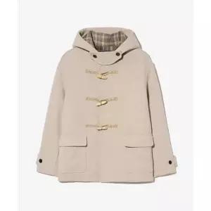 울 블렌디드 숏 더플 코트_라이트 베이지