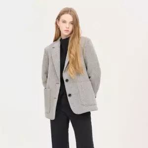 [시슬리]워스티스 헤링본 싱글 자켓_SAJK40461