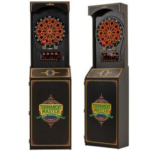 24경기, 132개의 변형, 6개의 소프트팁 다트가 포함된 Arachnid 크리켓 프로 650 스탠딩 전자 다트 보드