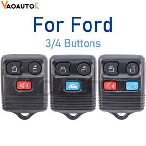 포드 포커스 컴플리트 이스케이프 머스탱 익스플로러 링컨 리모컨 자동차 키 케이스 교체용 키리스 엔트리, 3/4 버튼