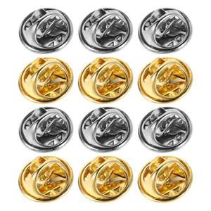 30세트 나비 클러치 핀 백 메탈 잠금 클라스프 라펠 핀 타이 택 브로치 모자 핀 배지 클러치 교체용