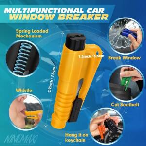 3in 1  해머 자동차 비상 구조 도구 창문 파괴기 벨트 커터 컴팩트 탈출