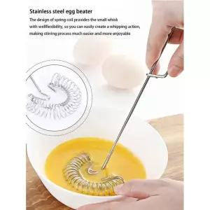 미니거품기 1개 주방용 거품기 스파이럴 에그 비터 스프링 소스 휘퍼 교반용 스틸