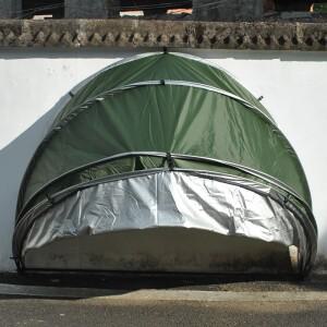 오토바이 걸이형 차고 텐트 휴대용 야외 보관소 방수 자외선 차단 간편 설치 자전거 자동차 차량 커버